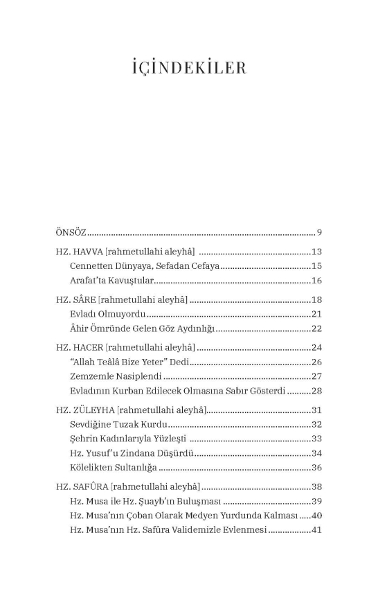 Dersler ve Hikmetlerle Müminlerin Anneleri Peygamberlerin Hanımları - 2