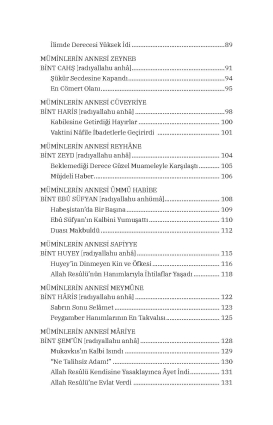 Dersler ve Hikmetlerle Müminlerin Anneleri Peygamberlerin Hanımları - 4
